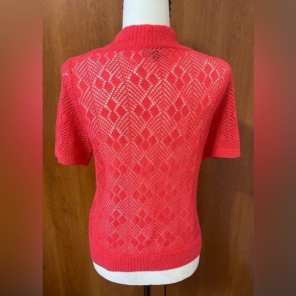 Bella, knitted / bolero / cardigan. In excellent condition, salmon pink color - Picture 5 of 8